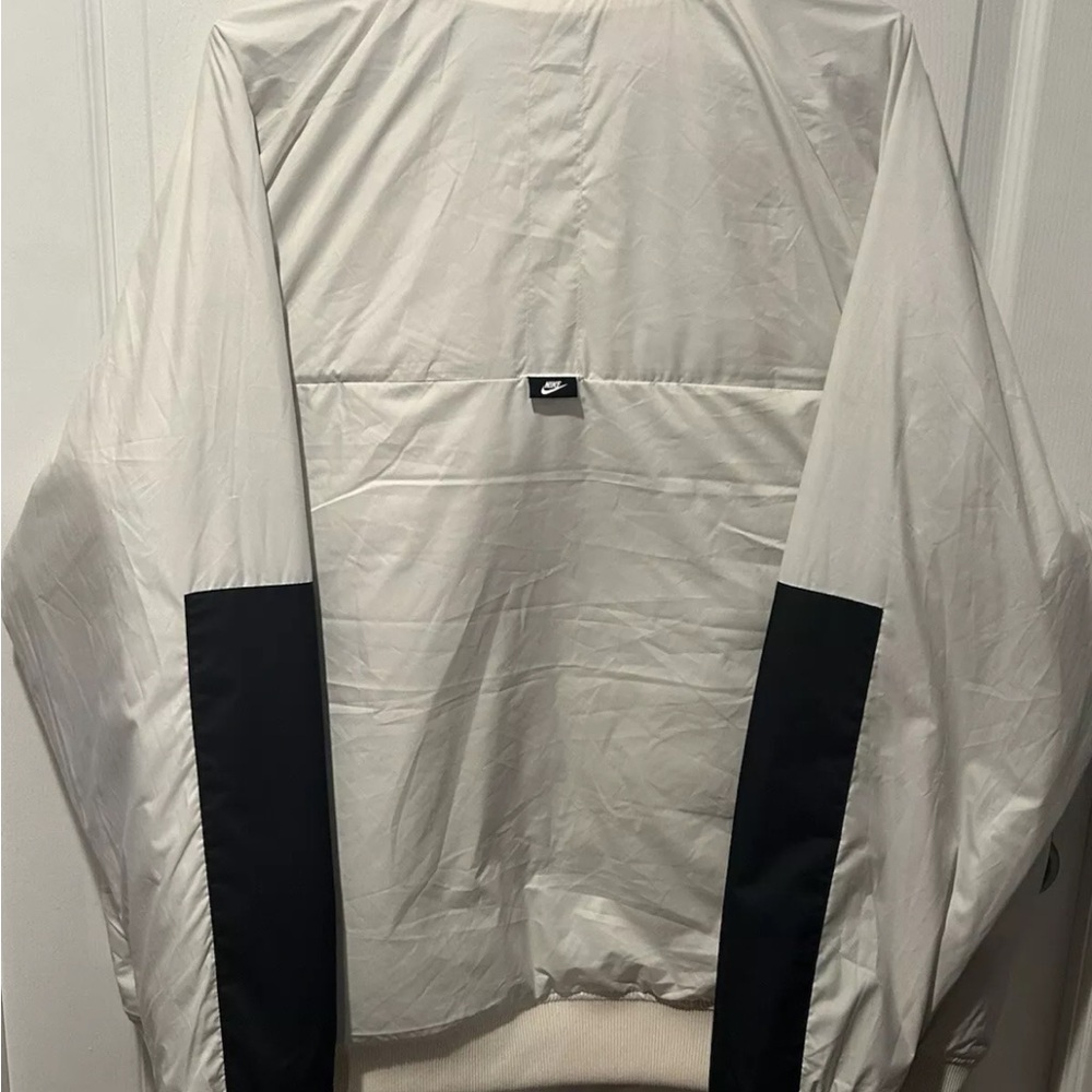 Nike White and Black Men’s Reversible Winter Jacket with High Collar MSRP $170